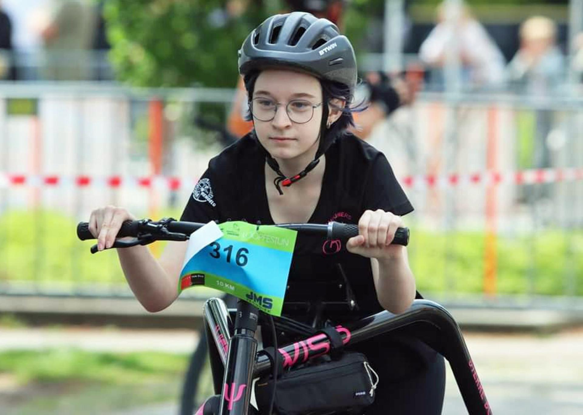 Sterre Bolscher in actie als frame runner.